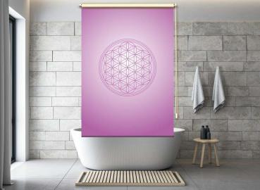 Extartiqe Duschrollo  Blume des Lebens brombeere